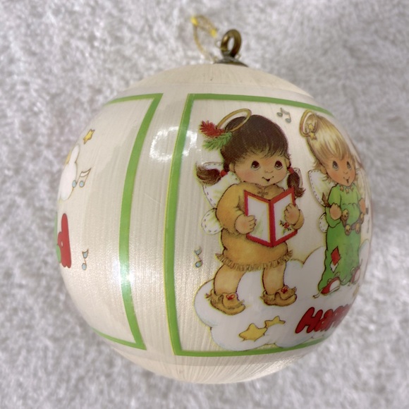 Vintage 1983 Joy to the World Happy Holidays Holiday Ornament - Picture 6 of 11